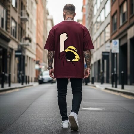 drop shoulder t shirt