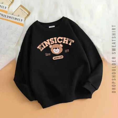 drop shoulder sweat shirt